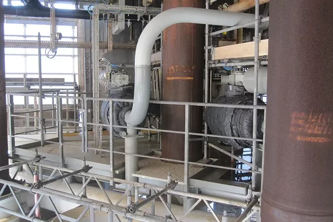 passive fire protection system in use
